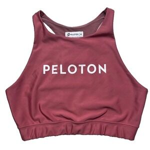 Peloton Sz M Cadent Racerback Bra In Beet Red/Maroon Gym Yoga Workout-1278